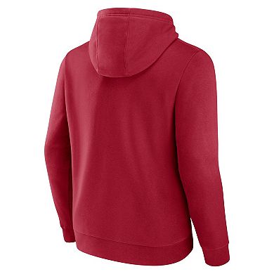 Men's Fanatics Scarlet San Francisco 49ers Pylon Outline Pullover Hoodie