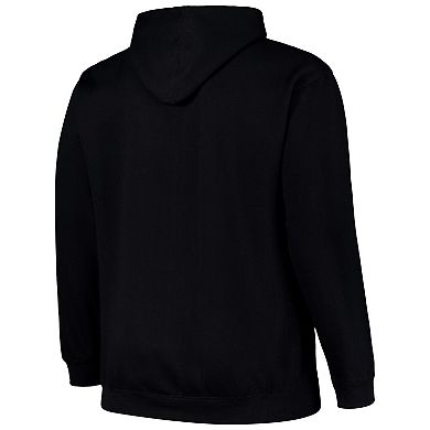 Men's Black Chicago White Sox Stack Fleece Pullover Hoodie