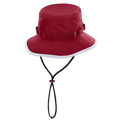 Men's Nike Cardinal Arkansas Razorbacks 2024 Sideline Apex Performance Boonie Bucket Hat