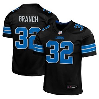 Youth Nike Brian Branch Black Detroit Lions Game Jersey