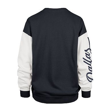 Women's '47 Blue Dallas Cowboys Double Header Rise Andie Pullover Sweatshirt