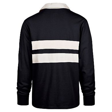 Men's '47 Navy Notre Dame Fighting Irish Clubhouse Knox Thames Long Sleeve Rugby Polo