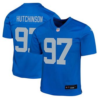 Youth Nike Aidan Hutchinson Blue Detroit Lions Alternate Game Jersey