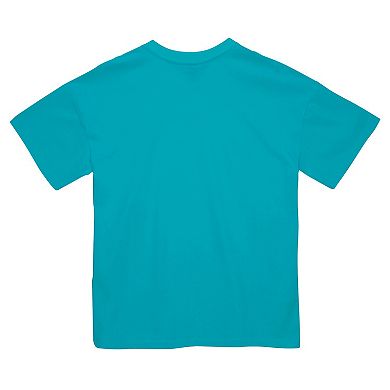 Men's Mitchell & Ness Dan Marino Aqua Miami Dolphins Sideline Retired Player T-Shirt
