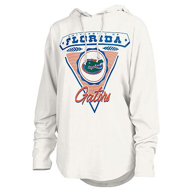 Women's Pressbox White Florida Gators San Bruno Hoodie Long Sleeve T-Shirt