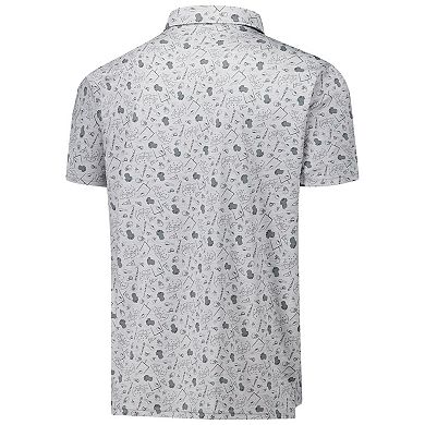 Men's Antigua Heather Gray Kansas City Chiefs Relentless Polo