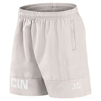 Men's Fanatics Cream Cincinnati Bengals Elements Shorts