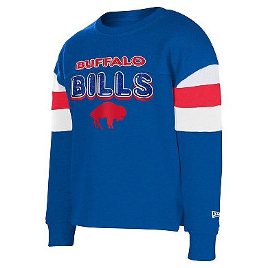 Girls Youth New Era Royal Buffalo Bills Throwback Color Blocked Glitter ...