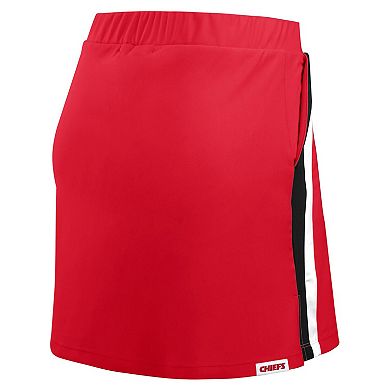 Women's WEAR by Erin Andrews Red Kansas City Chiefs Stripe Skort