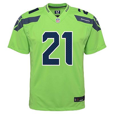 Youth Nike Devon Witherspoon Neon Green Seattle Seahawks Alternate Player Game Jersey