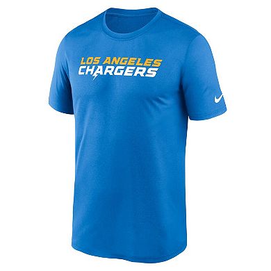 Men's Nike Powder Blue Los Angeles Chargers Primetime Legend Wordmark Performance T-Shirt
