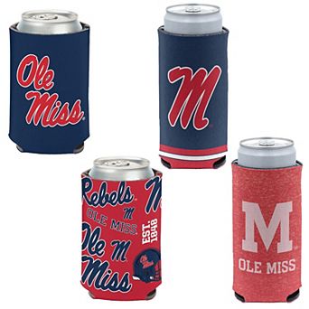 WinCraft Ole Miss Rebels 4-Pack 12oz. Can & Slim Can Cooler Set