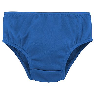 Girls Infant Blue Detroit Lions Cheer Captain Jumper Dress