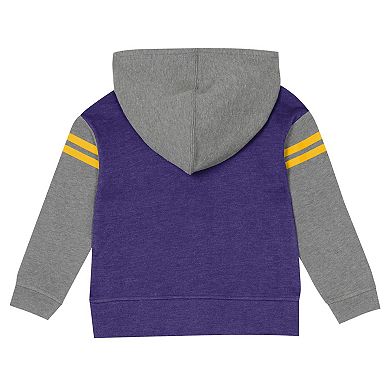 Toddler Minnesota Vikings Club House Long Sleeve Hoodie Top and Leggings Two-Piece Set
