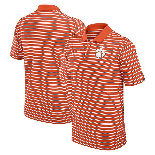 Vive la Fete Boys Embroidered Polo Shirt - Orange Clemson Tiger Paw main image 0