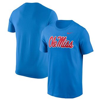 Men's Nike Powder Blue Ole Miss Rebels Logo T-Shirt