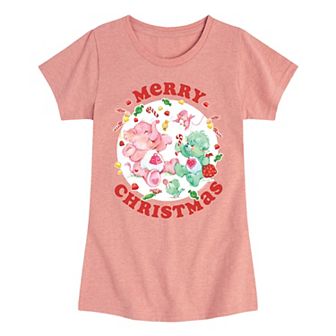 Girls 7-16 Care Bears Cousins Merry Christmas Graphic Tee