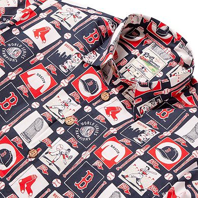 Men's Reyn Spooner Navy Boston Red Sox Champions Scenic Button-Up Shirt