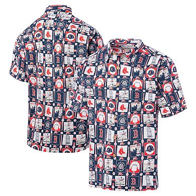 Men's Reyn Spooner Navy Boston Red Sox Champions Scenic Button-Up Shirt