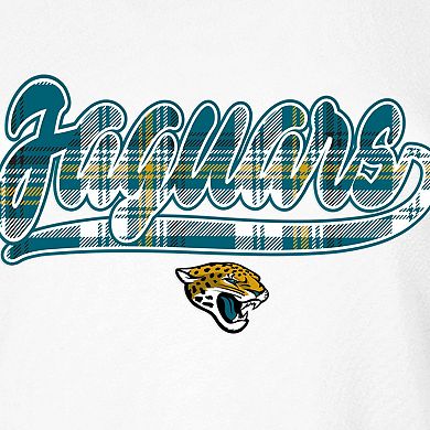 Women's New Era White/Teal Jacksonville Jaguars 3rd Down T-Shirt