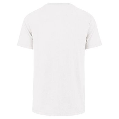 Men's '47 White Atlanta Falcons Overrun Franklin Throwback Logo T-Shirt