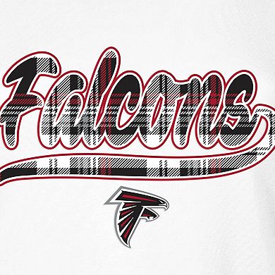 Women's New Era White/Red Atlanta Falcons 3rd Down T-Shirt