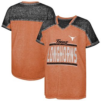 Girls Youth Texas Orange Texas Longhorns Up for Anything Colorblock Dolman V-Neck T-Shirt