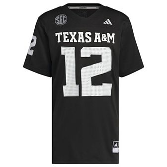 Men's adidas Black Texas A&M Aggies Alternate Premier Strategy Jersey