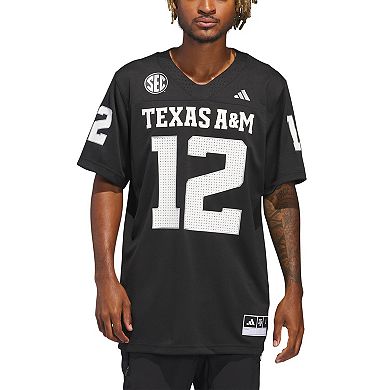 Men's adidas Black Texas A&M Aggies Alternate Premier Strategy Jersey