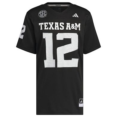 Men's adidas Black Texas A&M Aggies Alternate Premier Strategy Jersey