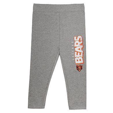 Toddler Chicago Bears Club House Long Sleeve Hoodie Top and Leggings Two-Piece Set