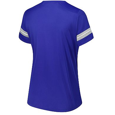 Women's Fanatics Royal Kentucky Wildcats Plus Size Overtime Readiness Lace-Up T-Shirt