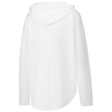 Women's Pressbox White Ohio State Buckeyes San Bruno Hoodie Long Sleeve T-Shirt