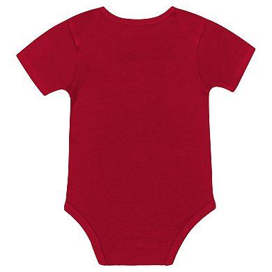 "Newborn & Infant San Francisco 49ers Dynamic Duo Bodysuit, Bib & Knit Hat Set"