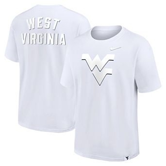 Men's Nike White West Virginia Mountaineers Statement 2-Hit Max90 T-Shirt