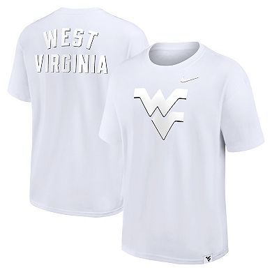 Men's Nike White West Virginia Mountaineers Statement 2-Hit Max90 T-Shirt