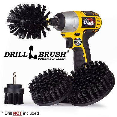Bbq Grill Cleaning Ultra Stiff Drill Powered Cleaning Brushes Kit Replaces Wire Brush - Rust Removal
