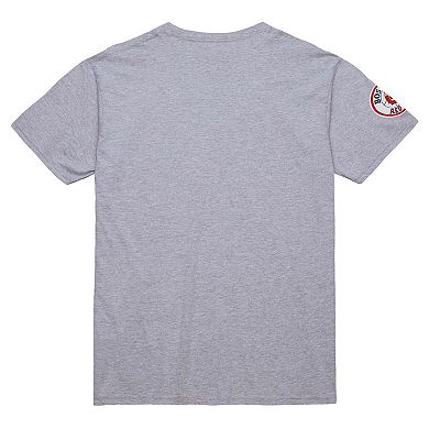 Men's Mitchell & Ness David Ortiz Grey Heather Boston Red Sox Cooperstown Collection Player T-Shirt