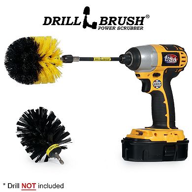 Spin Brush Cleaning Kit - Soap Scum, Hard Water, Mineral, Calcium, Rust Stains - Grill Cleaning