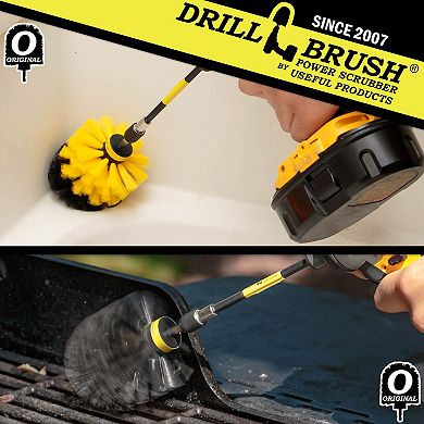 Spin Brush Cleaning Kit - Soap Scum, Hard Water, Mineral, Calcium, Rust Stains - Grill Cleaning
