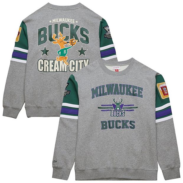 Milwaukee hot Bucks Hardwood Classics Retro Embroidery Black Hoodie Size Men’s Large