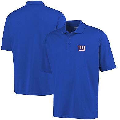 Antigua New York Giants Pique Xtra-Lite Polo - Royal