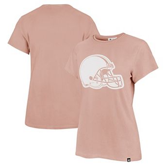 Women's '47 Light Pink Cleveland Browns Premier Frankie T-Shirt