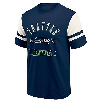 Men's Darius Rucker Collection by Fanatics College Navy Seattle Seahawks Football T-Shirt