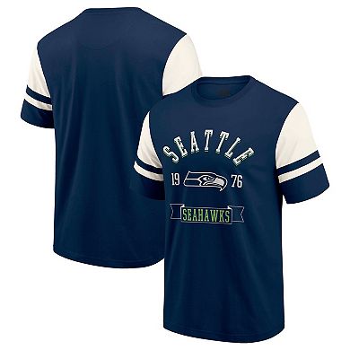 Men's Darius Rucker Collection by Fanatics College Navy Seattle Seahawks Football T-Shirt