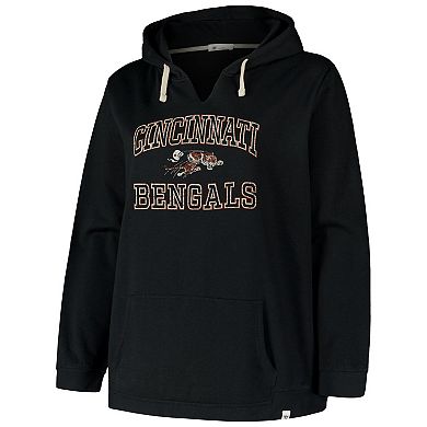 Women's Profile Black Cincinnati Bengals Plus Size Kennedy Pullover Hoodie