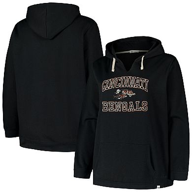 Women's Profile Black Cincinnati Bengals Plus Size Kennedy Pullover Hoodie
