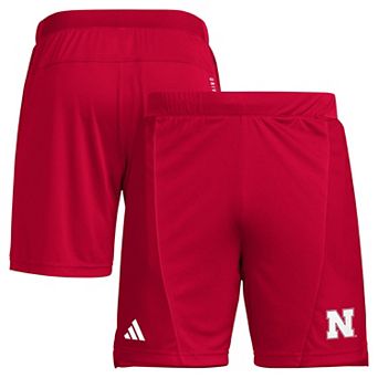 "Men's adidas Scarlet Nebraska Huskers Designed for Training 7"" AEROREADY Shorts"