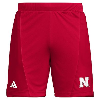"Men's adidas Scarlet Nebraska Huskers Designed for Training 7"" AEROREADY Shorts"