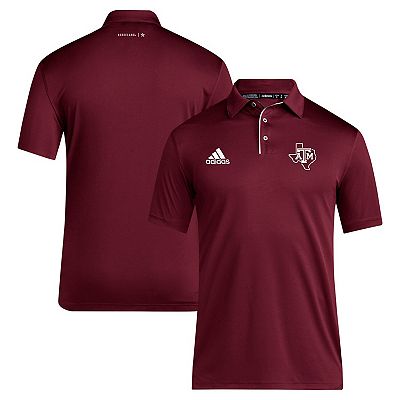 Men s adidas Maroon Texas A M Aggies 2024 Coaches AEROREADY Polo